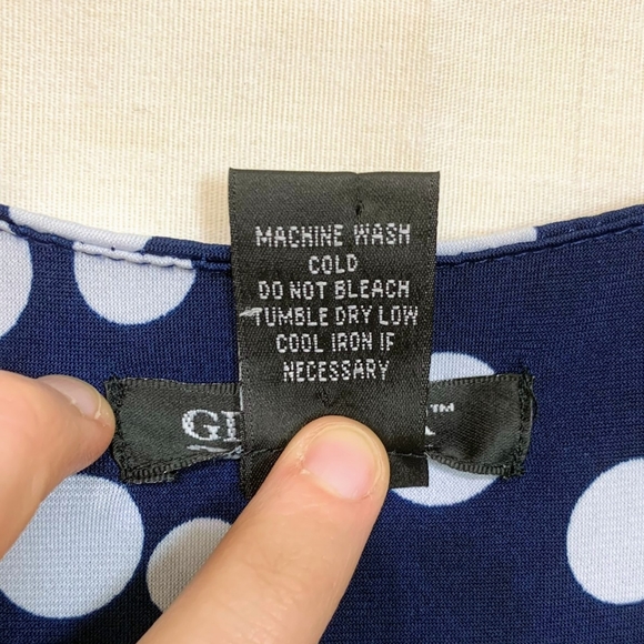 Glamour Fit-And-Flare Blue Polka Dot Dress - Picture 3 of 6